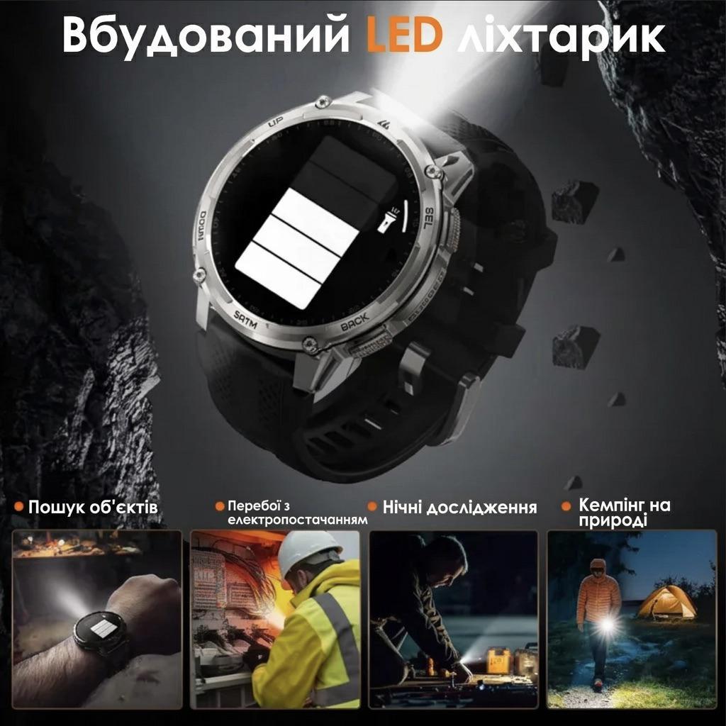 Копия Смарт-часы тактические Kospet Tank T4С Silver — фото 8