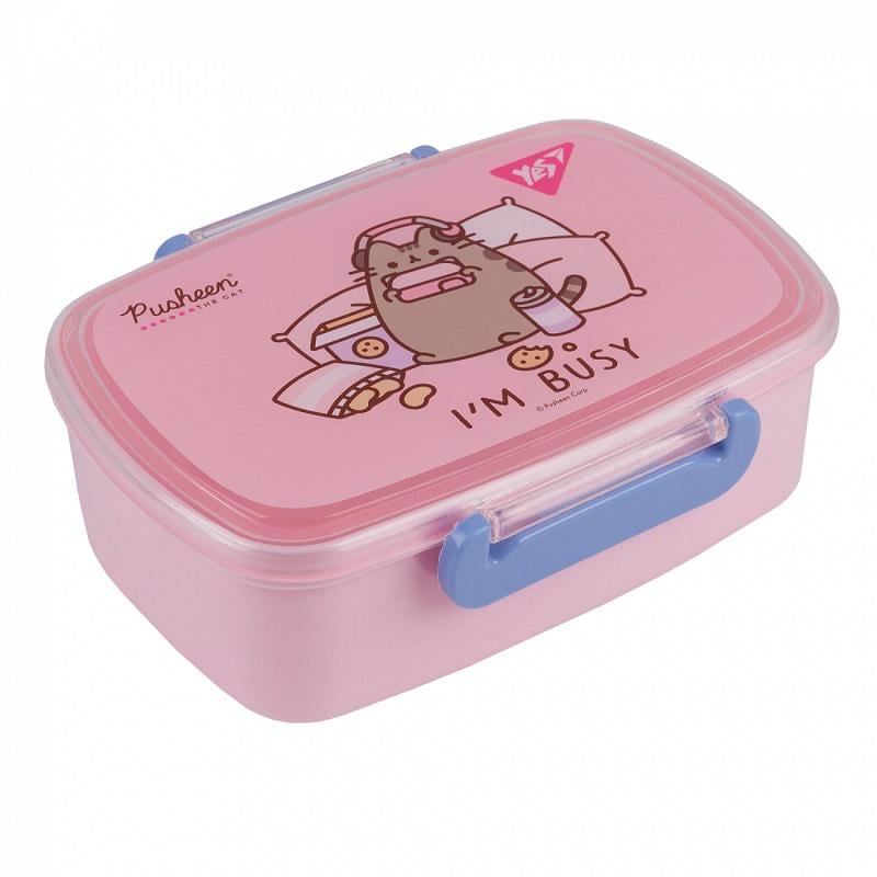 Ланч-бокс для еды детский Yes Pusheen 750 мл Розовый (708367)