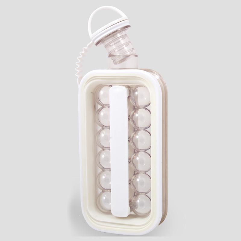 Форма для льда Wanhengda портативная силиконовая на 17 шариков Белый (7250)