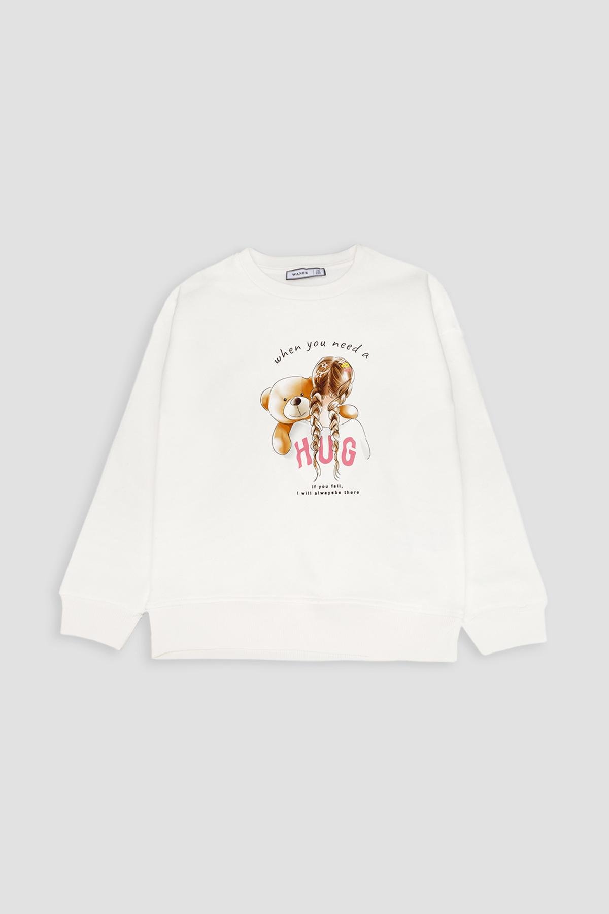 Свитшот для девочки ЦБ-00252771 122 см Белый (28576232)