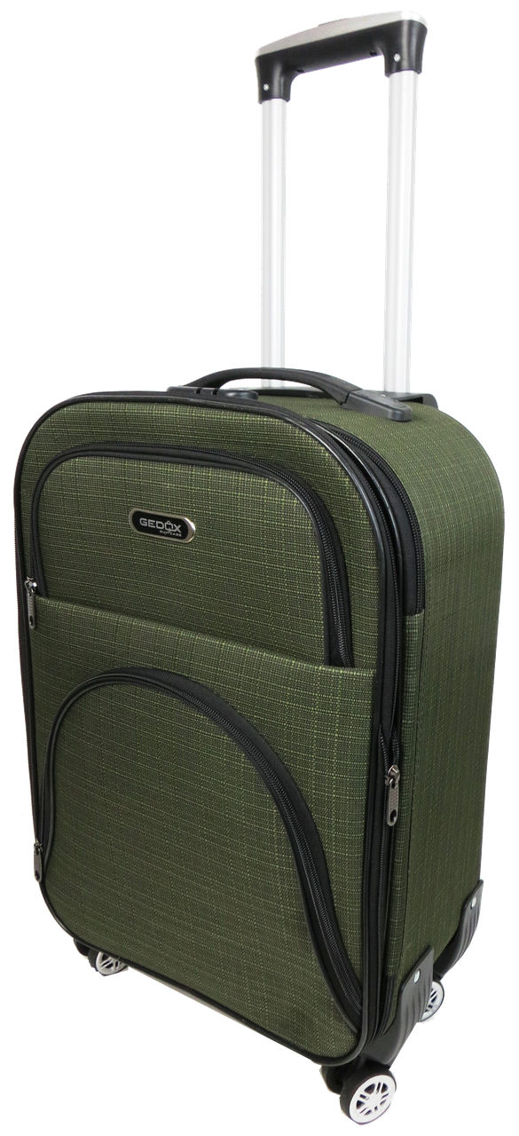 Чемодан маленький Gedox GD Polo тканевый на колесах 42 л Хаки - фото 2 Чемодан маленький Gedox GD Polo тканевый на колесах 42 л Хаки - фото 2