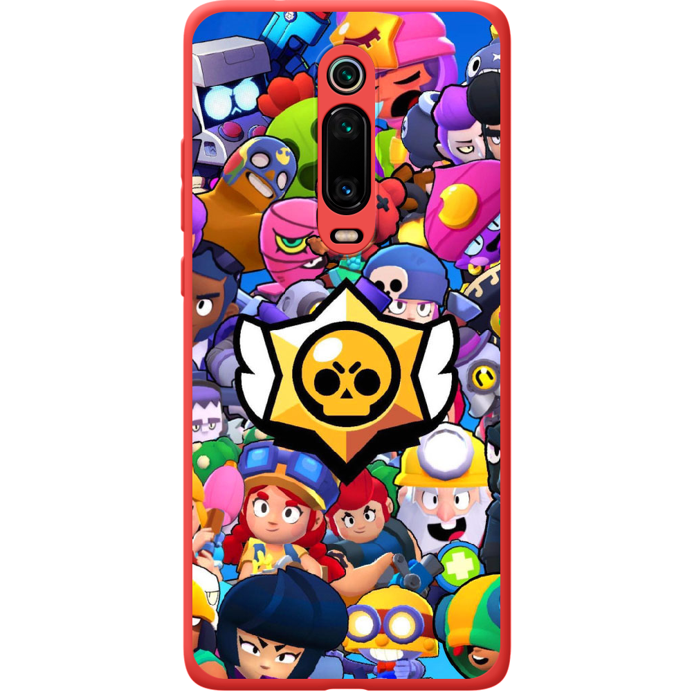 Чохол BoxFace Xiaomi Mi 9T / Mi 9T Pro Brawl Stars Червоний силікон (37376-up2389-43048)