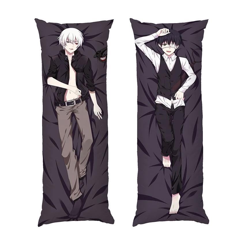 Подушка дакимакура Kaneki Ken Tokyo Ghoul габардин 140х45 см (112602-2)