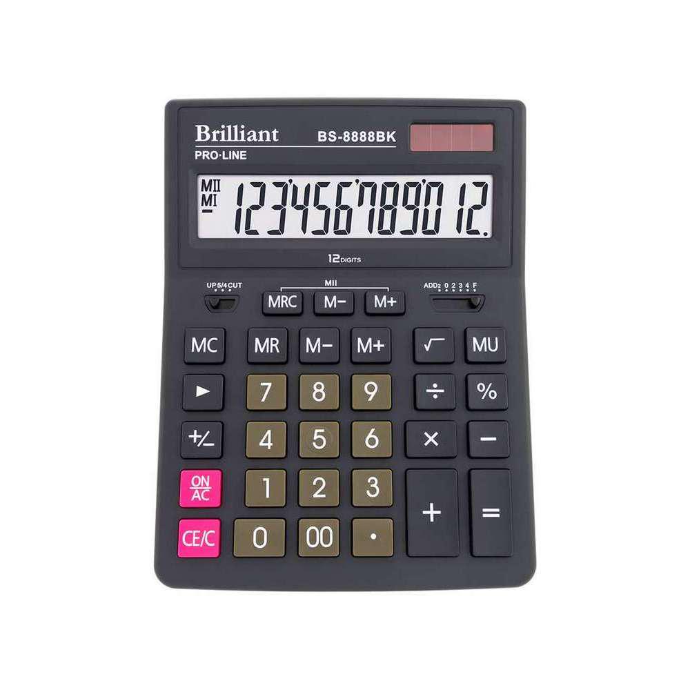 Калькулятор Brilliant BS-8888BK 12 разрядов (BS-8888BK)