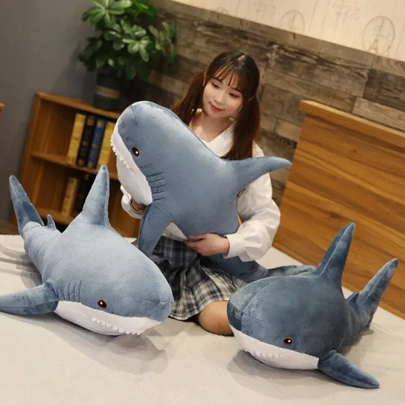Іграшка м'яка Акула подушка-антистрес обіймашка 62 см - фото 5 Іграшка м'яка Акула подушка-антистрес обіймашка 62 см - фото 5
