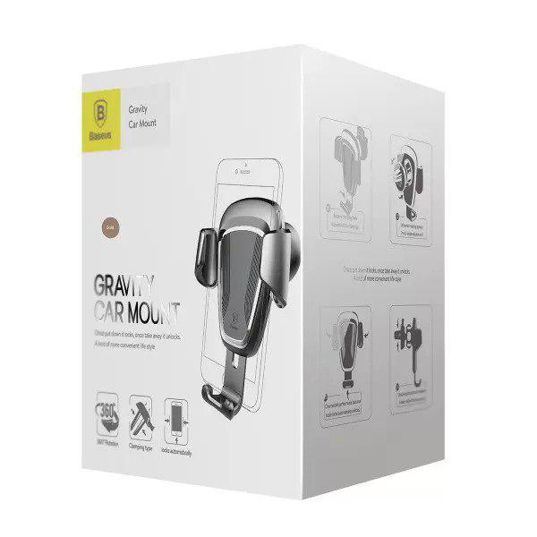 Автомобильный держатель для телефона BASEUS Gravity Car Mount Gold (SUYL-0V) - фото 9 Автомобильный держатель для телефона BASEUS Gravity Car Mount Gold (SUYL-0V) - фото 9