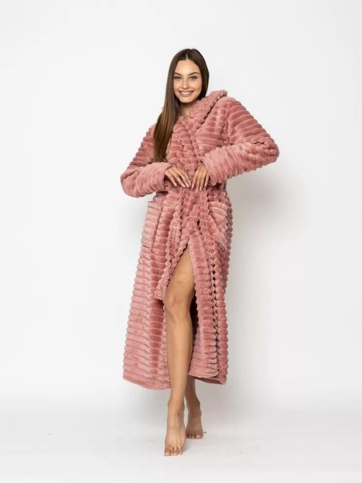 Халат женский L Пудровый (Д-Al-sharpey-halat-028)