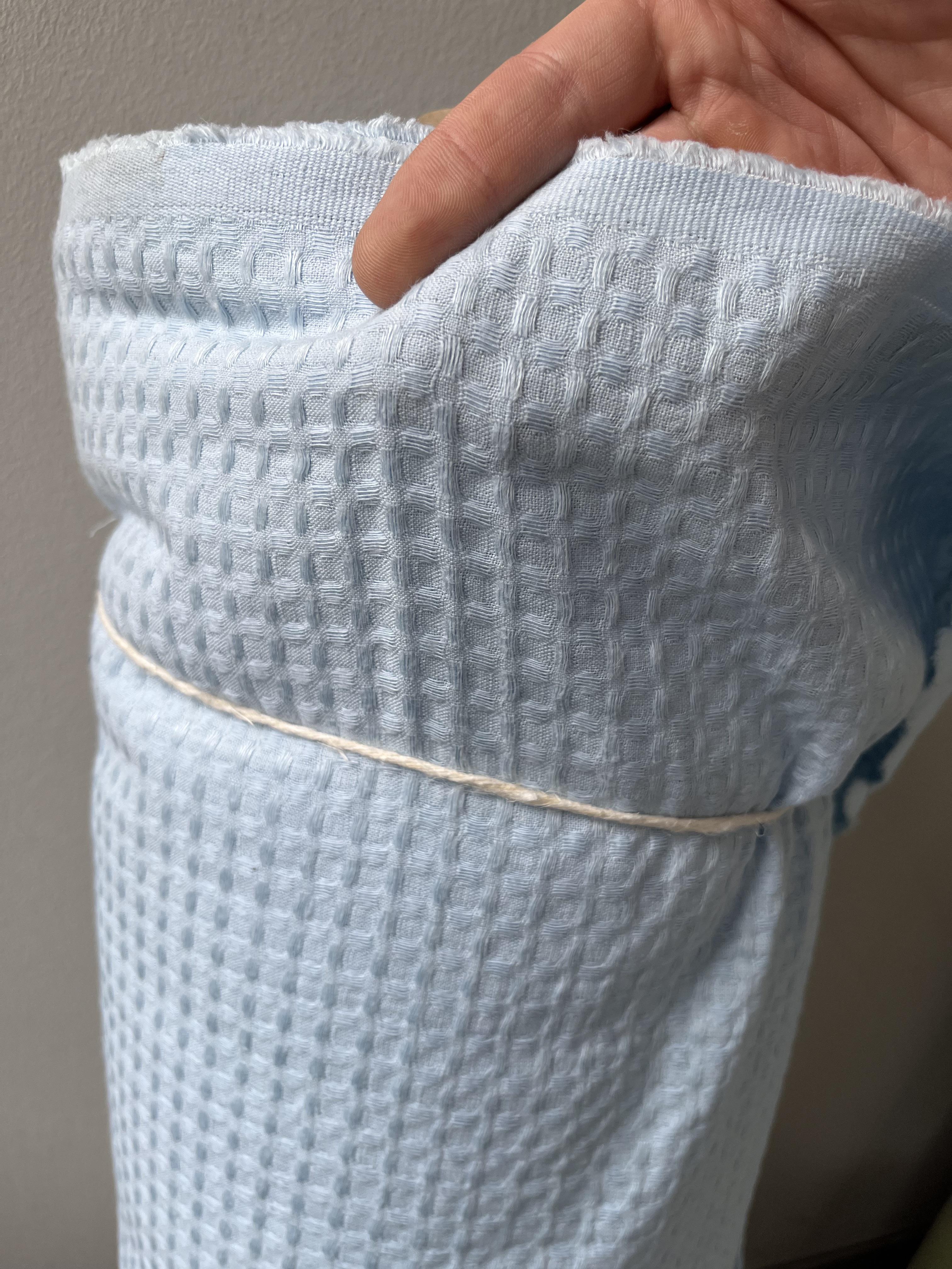 Тканина Linen Plus CRASH EFFECT 54% льон 46% бавовна 200 см Світло-блакитний (415-552MZ) - фото 3