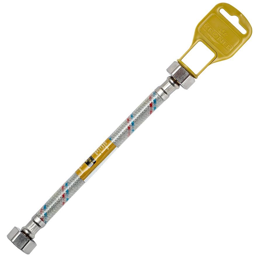 Шланг гнучкий для підключення води Kroner CV023658 1/2"x1/2" ВВ 100 см (135471)