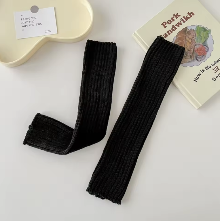 Гетры вязаные женские утепленные one size Черный (30822450)