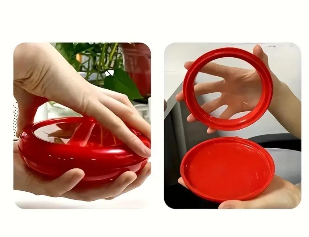 Харчовий контейнер для зберігання фруктів та овочів 12,5х2,5 см Червоний (2543690503) - фото 2