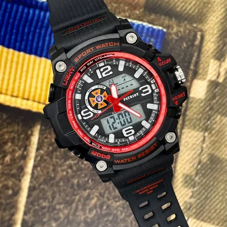 Наручные часы Patriot 012BKRDDSNS ДСНС с коробкой Черный/Красный - фото 3