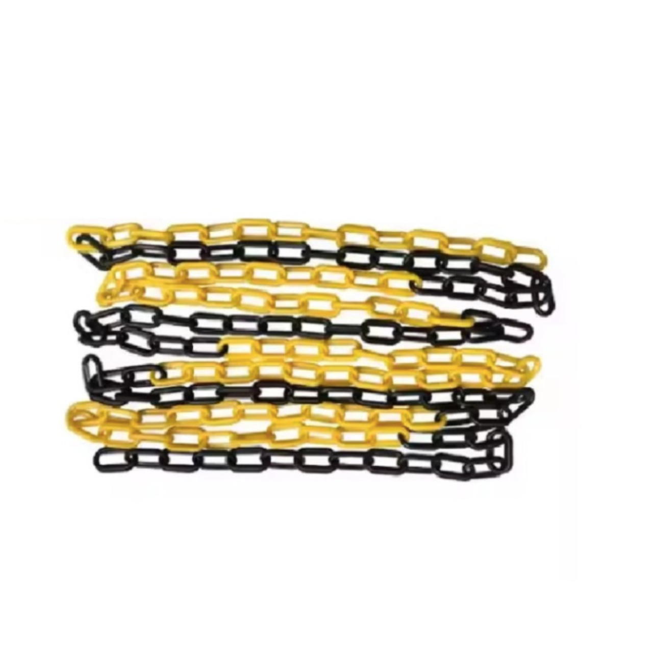 Ланцюг декоративний пластиковий 6 мм 25 м Жовто-чорний (Б408) - фото 2 Ланцюг декоративний пластиковий 6 мм 25 м Жовто-чорний (Б408) - фото 2