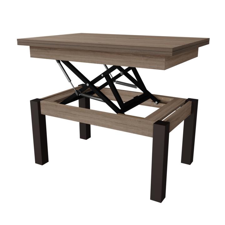 Журнальний стіл-трансформер Neman Батерфлай дерево/ДСП Трюфель/Венге - фото 5 Журнальний стіл-трансформер Neman Батерфлай дерево/ДСП Трюфель/Венге - фото 5