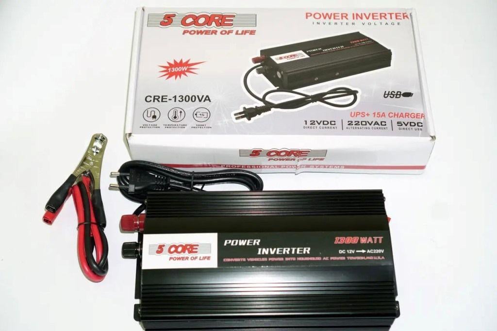 Инвертор 5 Core AC-DC UPS 1300 Вт 12-220V с зарядкой (13464856) - фото 6