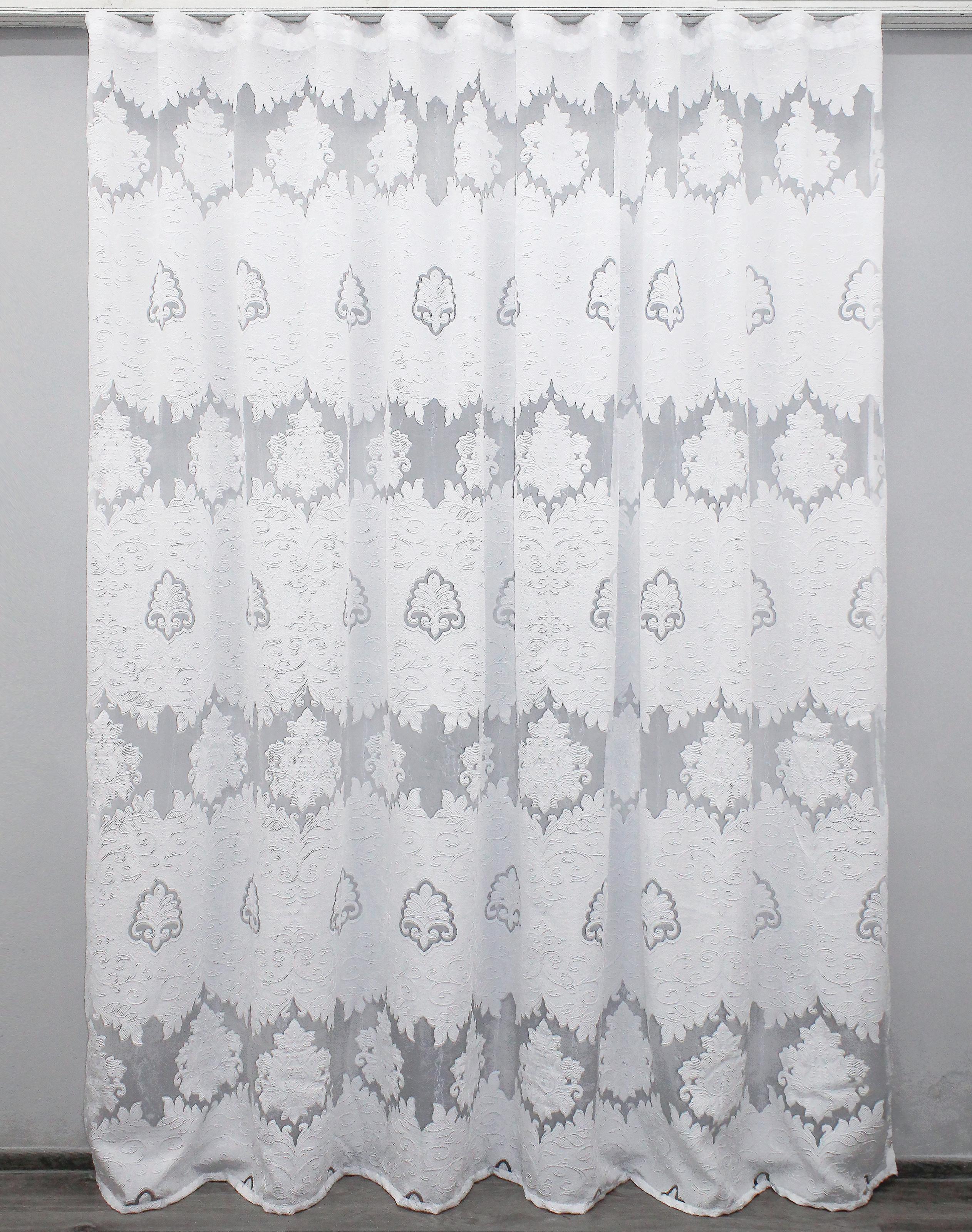 Тюль VR-Textil 901т Жатка на основе органзы 300х270 см Белый (40-653)