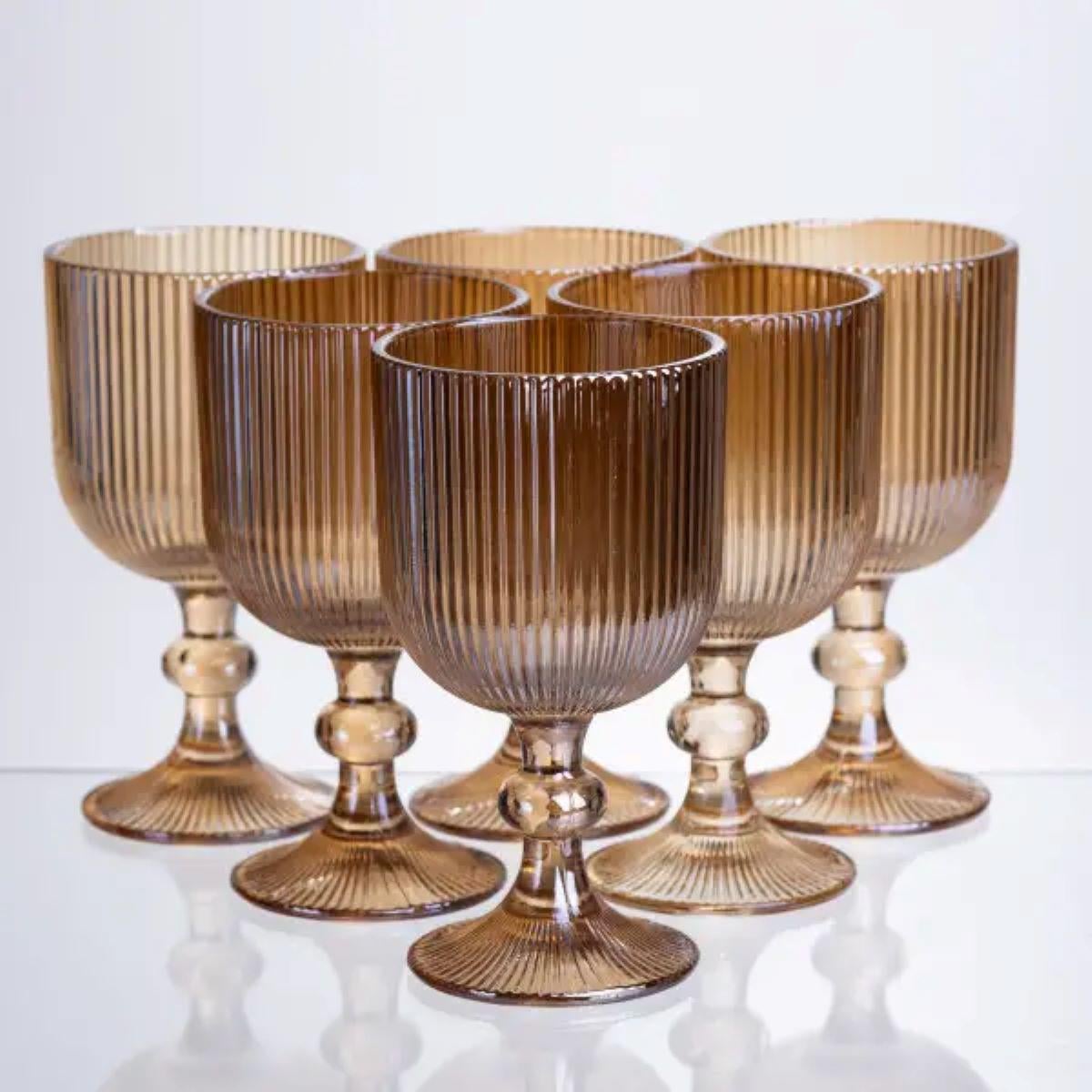 Набор бокала для вина 6 шт. по 300 мл Коричневый (HP-19-225)