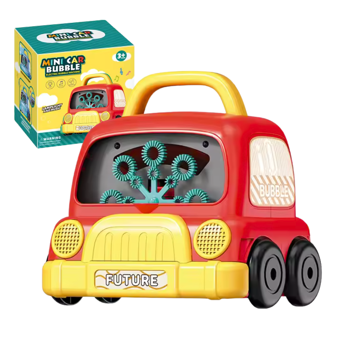 Генератор мыльных пузырей для детей на батарейках с LED-подсветкой Красный Генератор мыльных пузырей для детей на батарейках с LED-подсветкой Красный