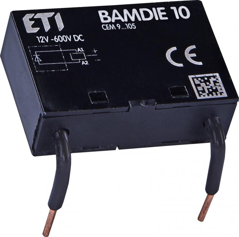 Фильтр ETI RC BAMDIE10 12-600V DC для контакторов (4643701)