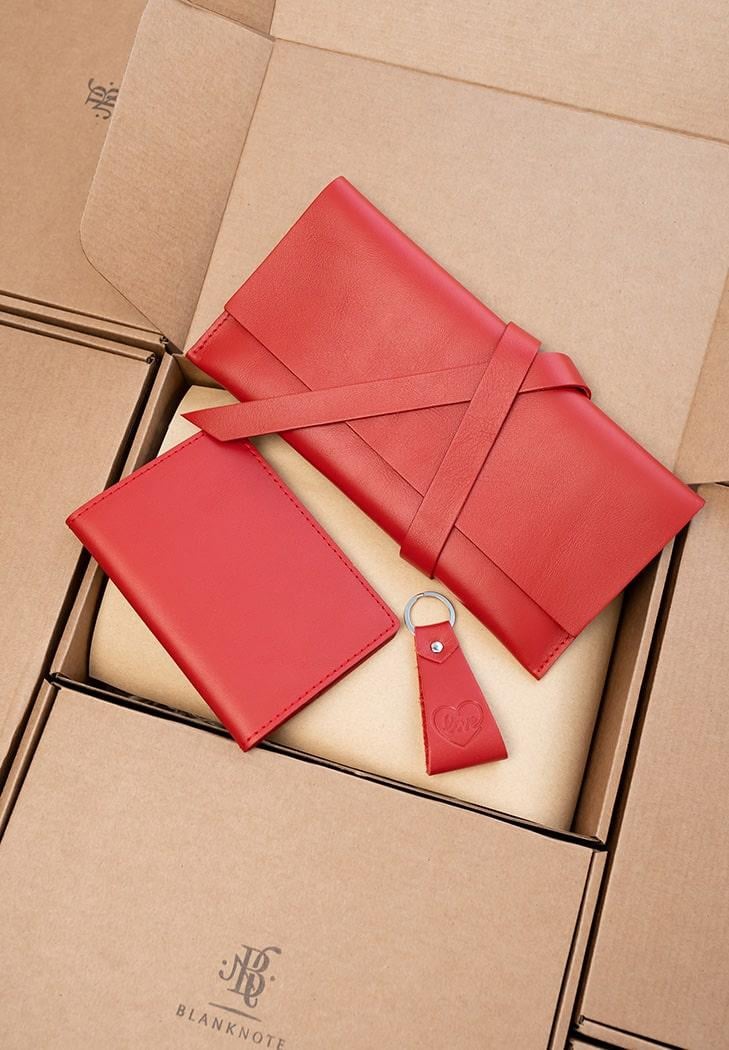 Набір шкіряних аксесуарів для мандрівника Мадрид (A-026844)