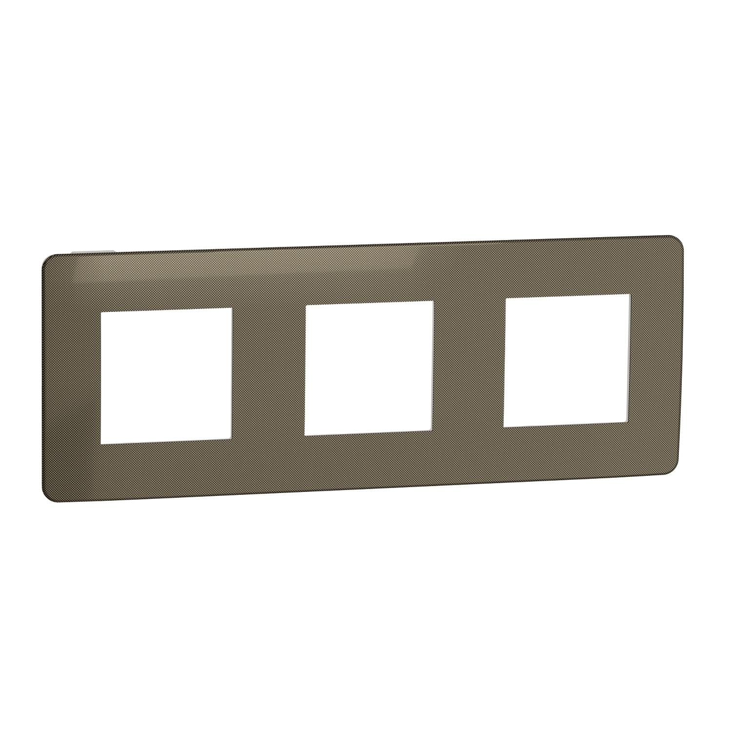 Рамка трехместная Schneider Electric Unica New Studio Metal Бронзовый (NU280650)