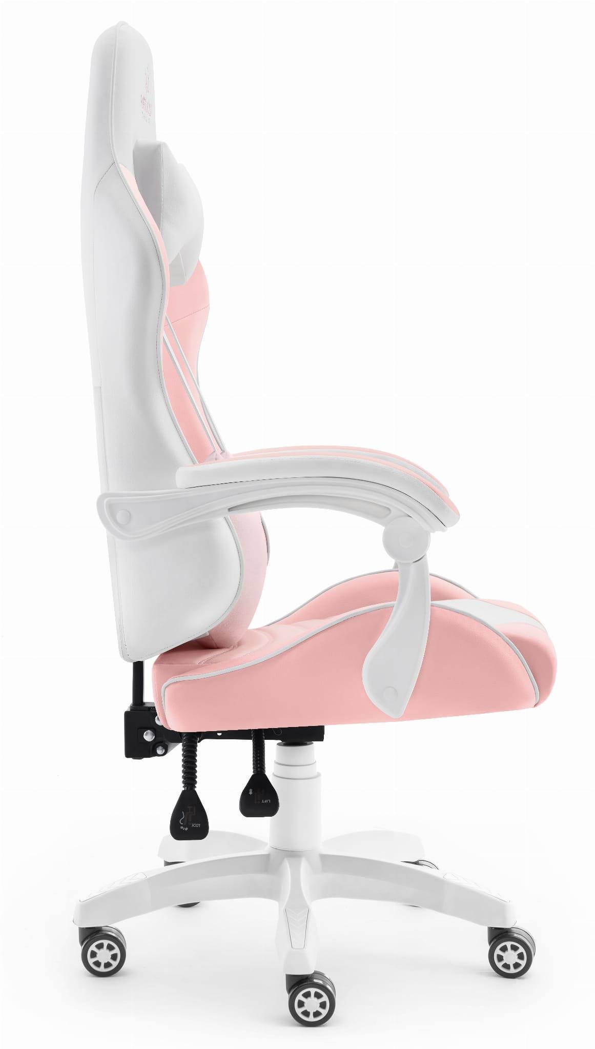 Крісло геймерське Hell's Chair Rainbow Plus-1125 Pink - фото 3
