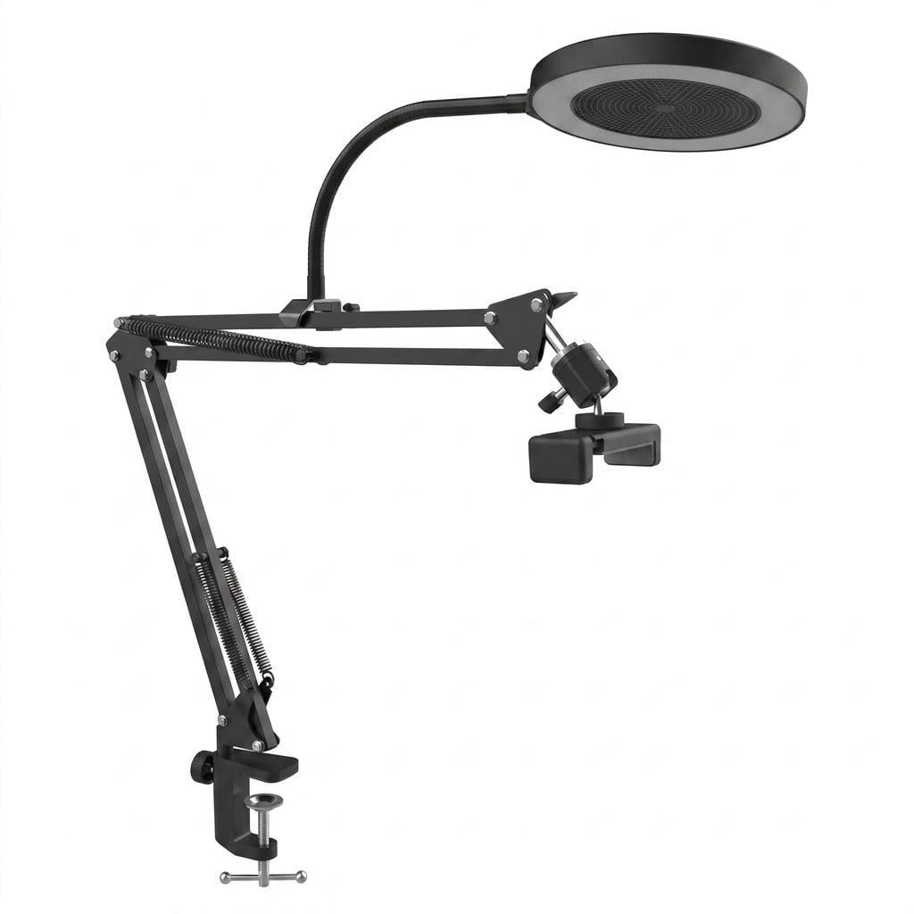 Тримач настільний Overhead Stativ Handy з кільцевою LED-лампою (35435428) Тримач настільний Overhead Stativ Handy з кільцевою LED-лампою (35435428)