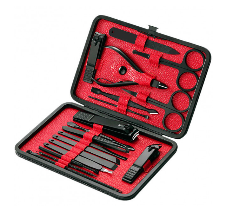 Маникюрный набор профессиональный EcoTBH 18 пр. футляр RED
