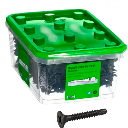 Саморез для г/к по металлу со сверлом ESSVE 3,5х40 мм фосфат PH2