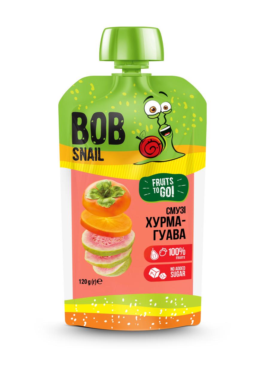 Пюре фруктове Bob Snail Смузі Хурма-гуава пастеризоване 120 г (2302864571) Пюре фруктове Bob Snail Смузі Хурма-гуава пастеризоване 120 г (2302864571)