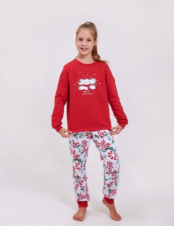 Пижама для девочки Smil Интерлок 92 см Красный (104762)