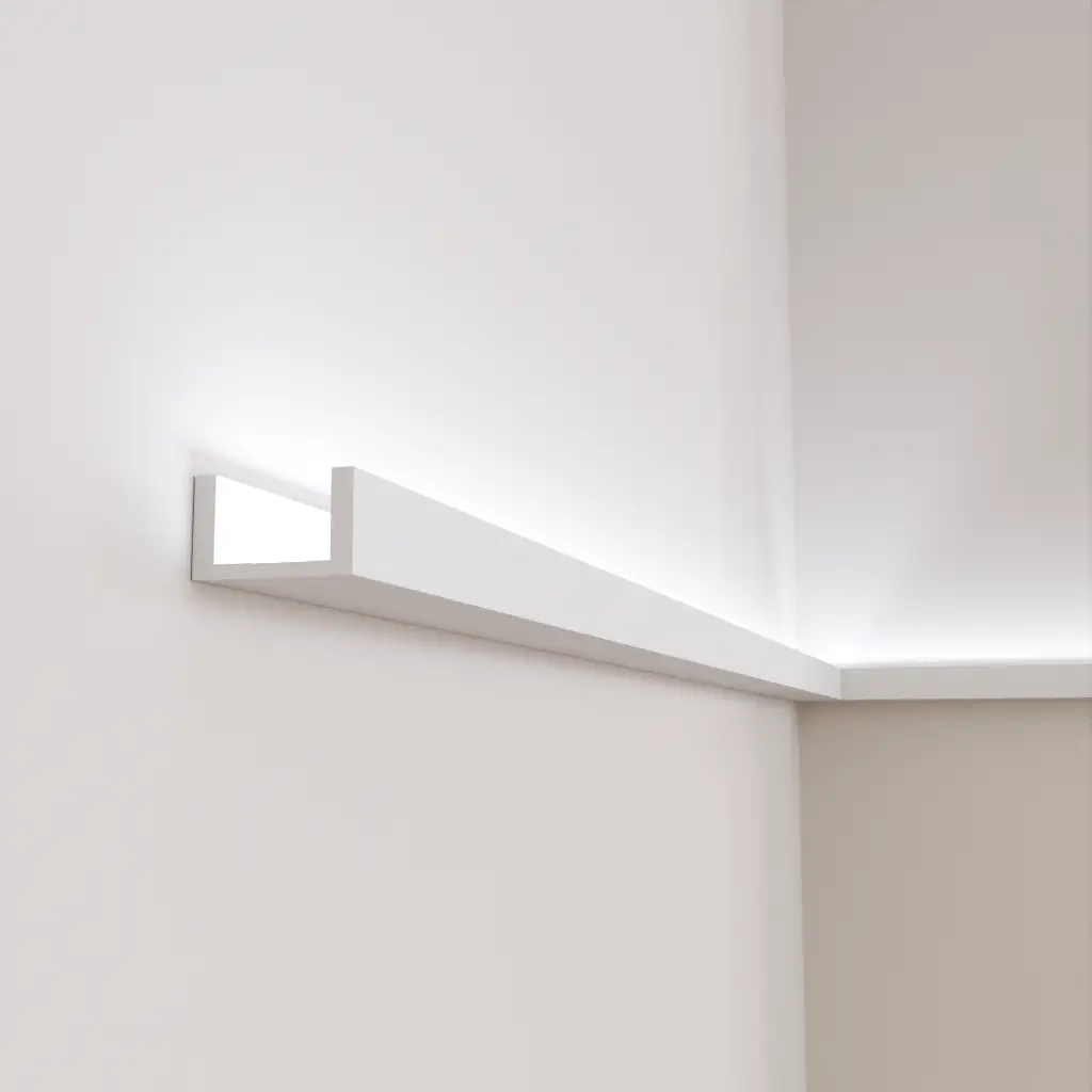 Молдинг дюрополимерный Grand Decor KH 901 для LED освещения 48x22x2000 мм (25334360)