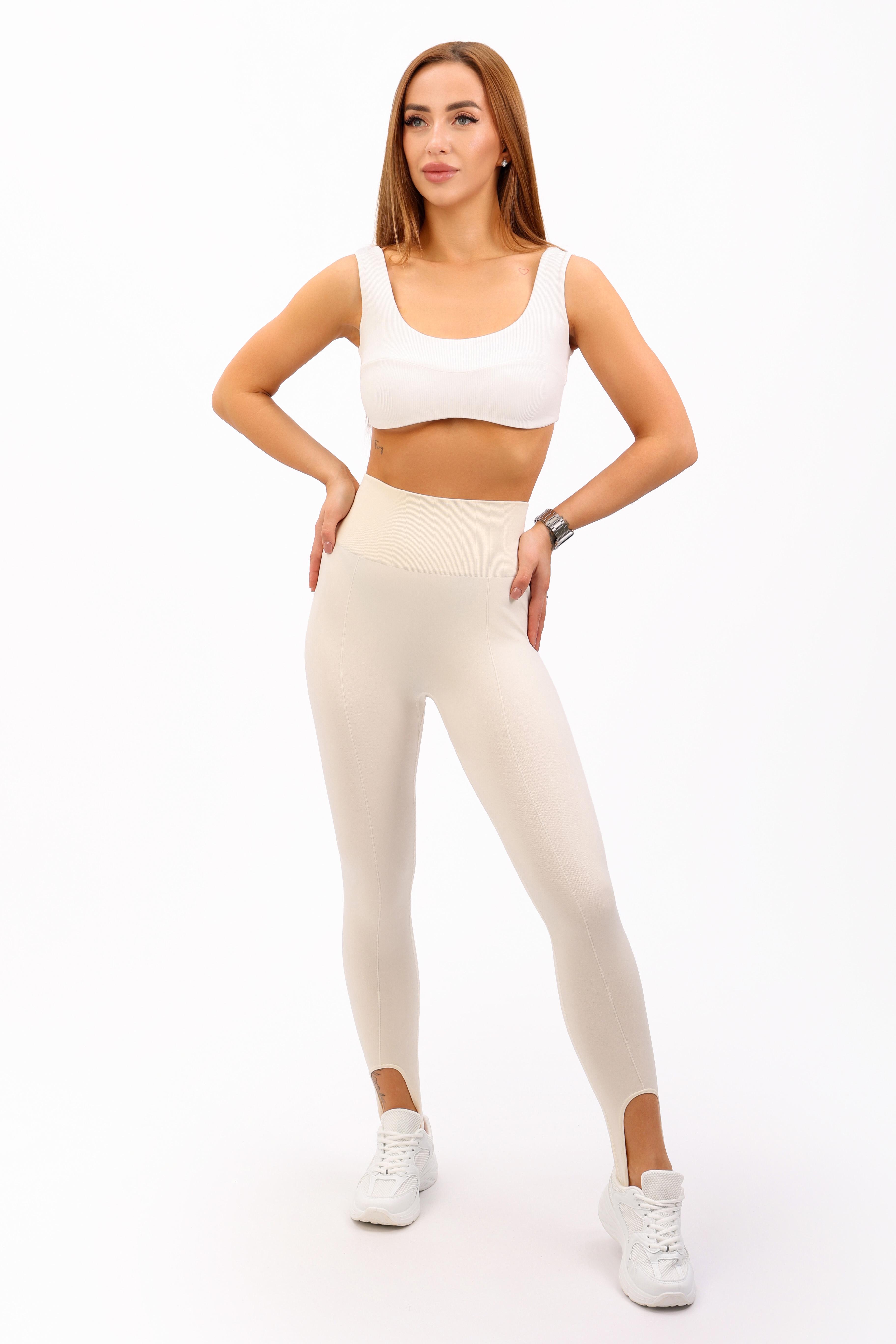 Лосини жіночі Where Uwear 347164 з пуш-ап ефектом M/L Бежевий (347164_M/L)