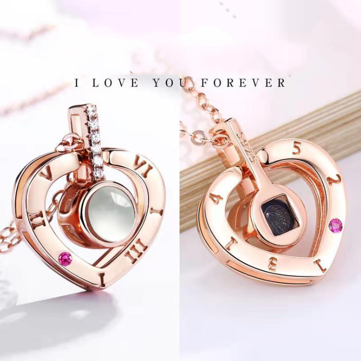 Кулон серце в подарунковій коробці з проекцією фрази "Я Люблю Тебе" на 100 мовах світу (0894) - фото 5 Кулон серце в подарунковій коробці з проекцією фрази "Я Люблю Тебе" на 100 мовах світу (0894) - фото 5