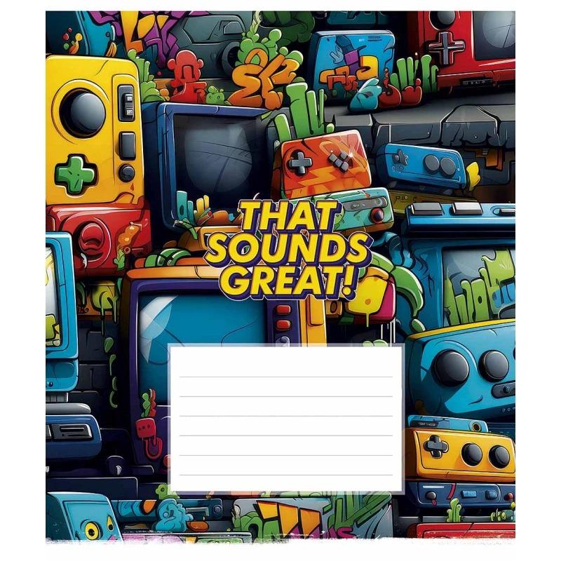 Школьная тетрадь в линейку Школярик 18 л. Разноцветный (NB-286-Z-401)