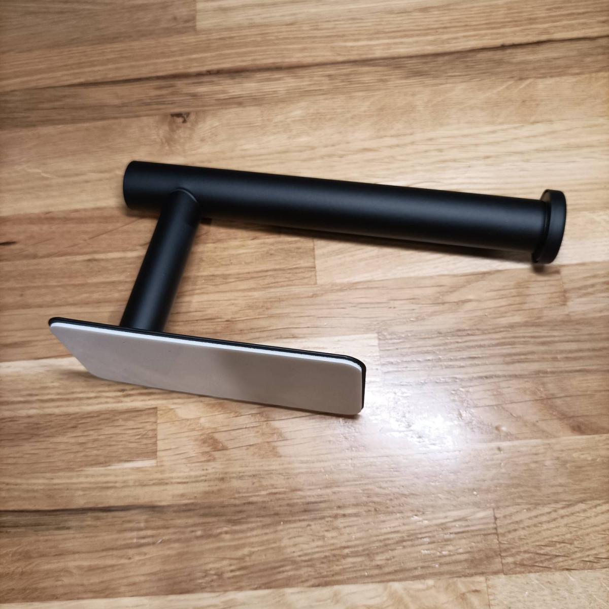 Тримач туалетного паперу Fumei F-200 із нержавіючої сталі на клейкій стрічці Чорний (3240) - фото 6 Тримач туалетного паперу Fumei F-200 із нержавіючої сталі на клейкій стрічці Чорний (3240) - фото 6