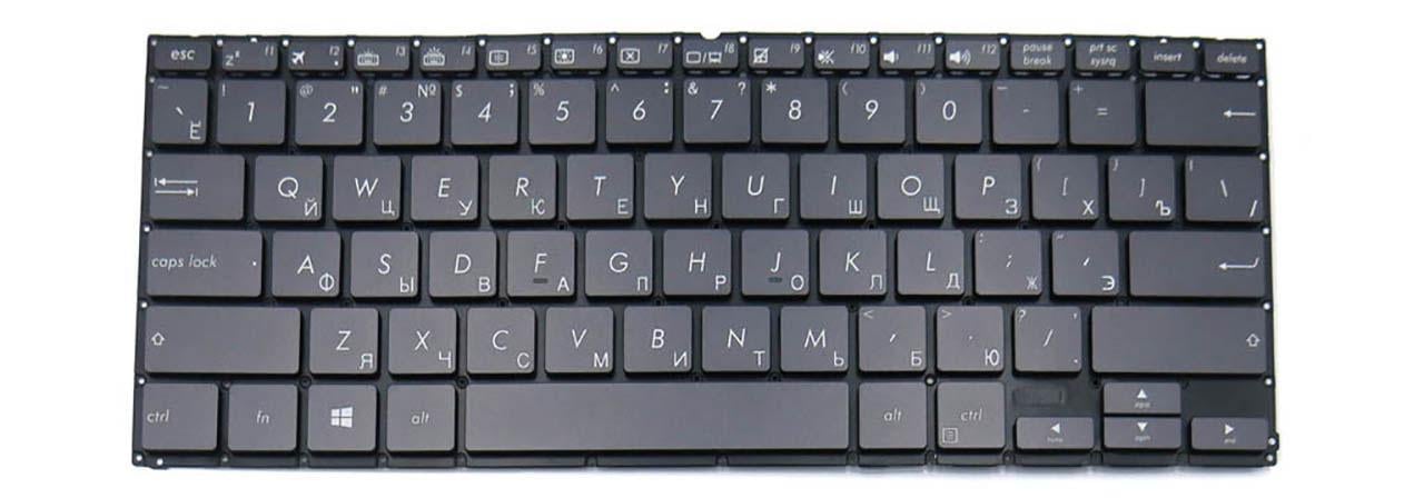 Клавиатура для ноутбука Asus UX370 UX370UA с подсветкой клавиш матовая (0KNB0-2604RU00)