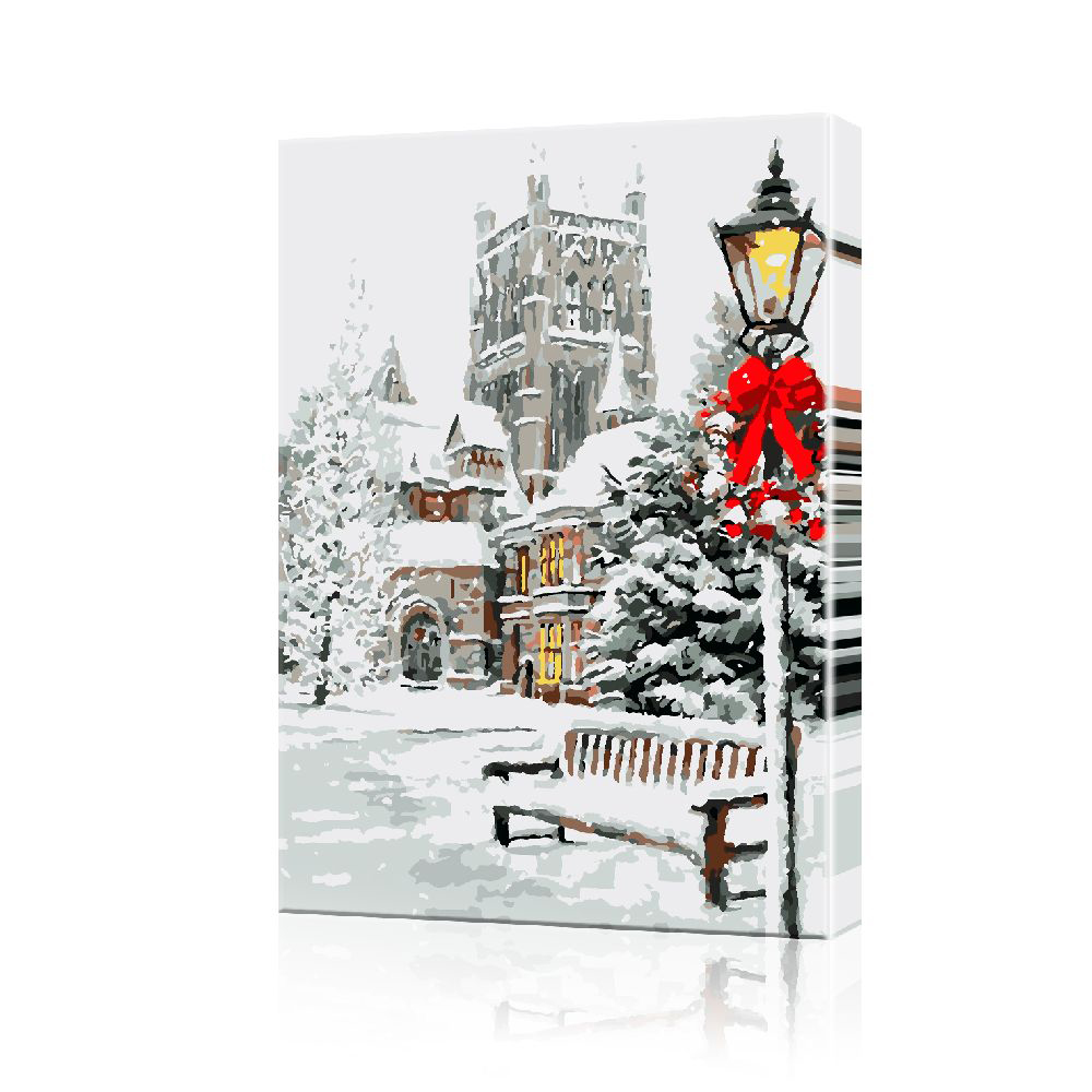 Картина за номерами ArtSale Різдвяні вулиці PBN0434 40х60 см