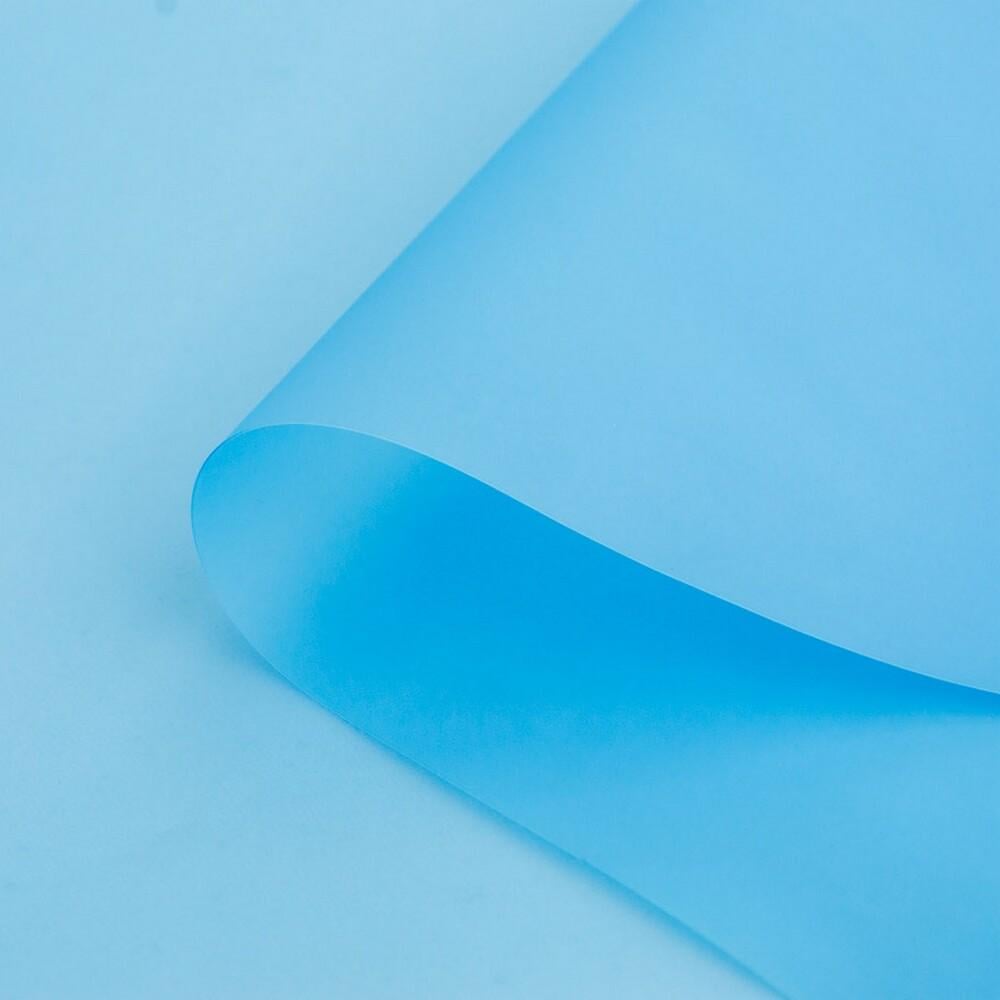 Ткань силиконовая матовая Василек Голубой (12632)