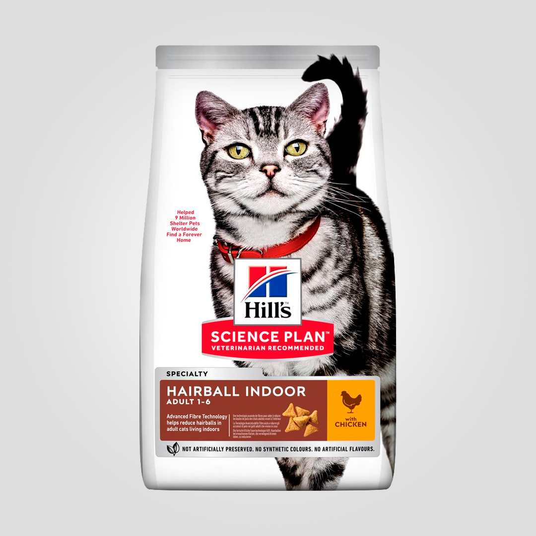 Корм сухий Hill's SP Hairball Indoor для зменшення утворення шерстяних грудочок у котів 1,5 кг (20504860)