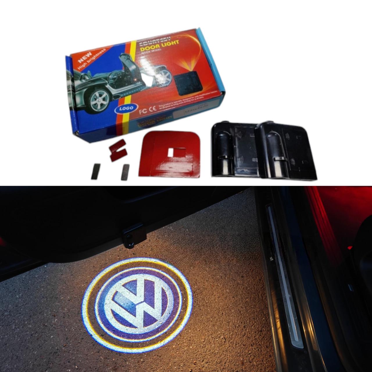 Підсвічування світлодіодне на двері автомобіля з логотипом VOLKSWAGEN (1585724259) - фото 2