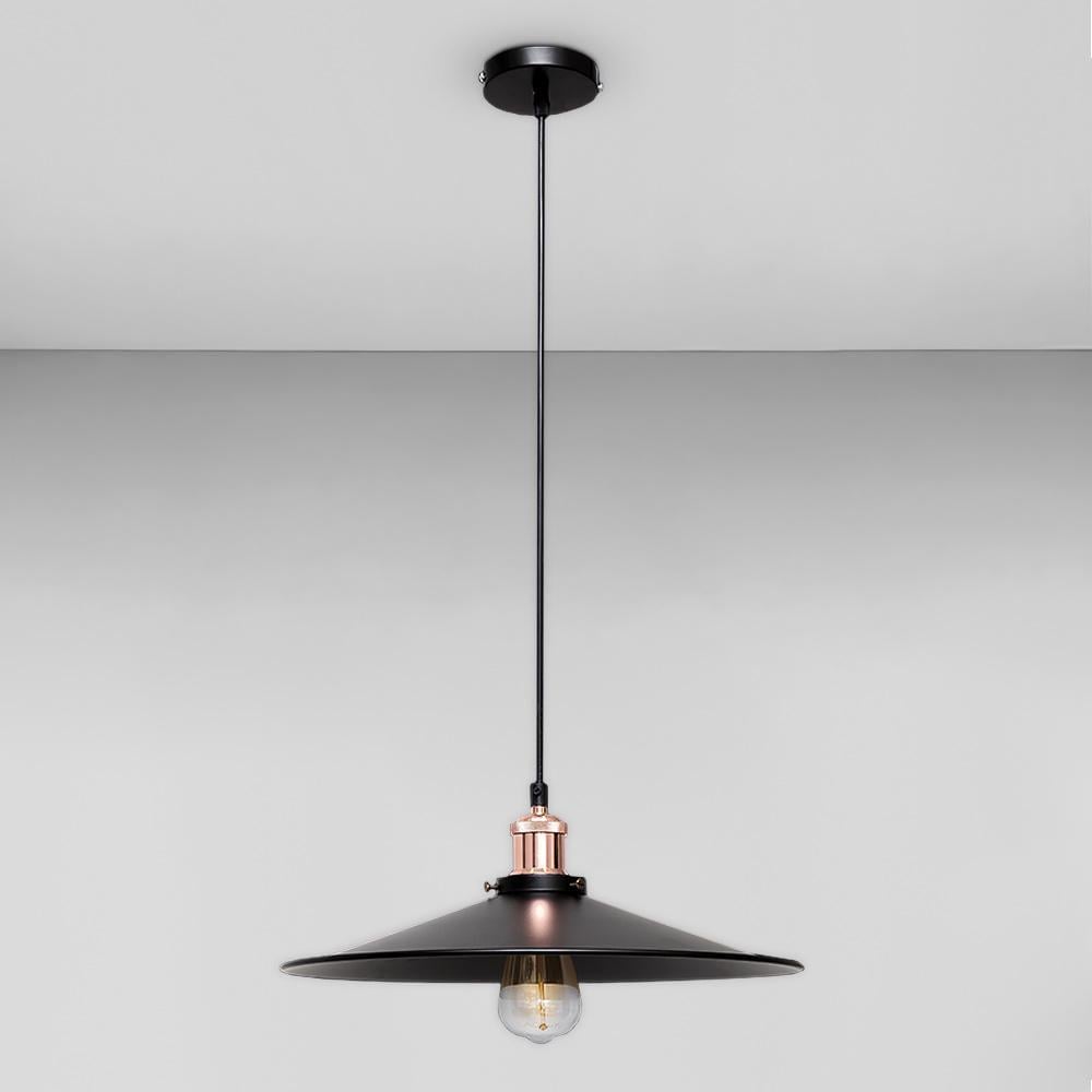 Люстра підвісна Лофт Light House LS-18674-1 BK 400 Чорний/Золотий