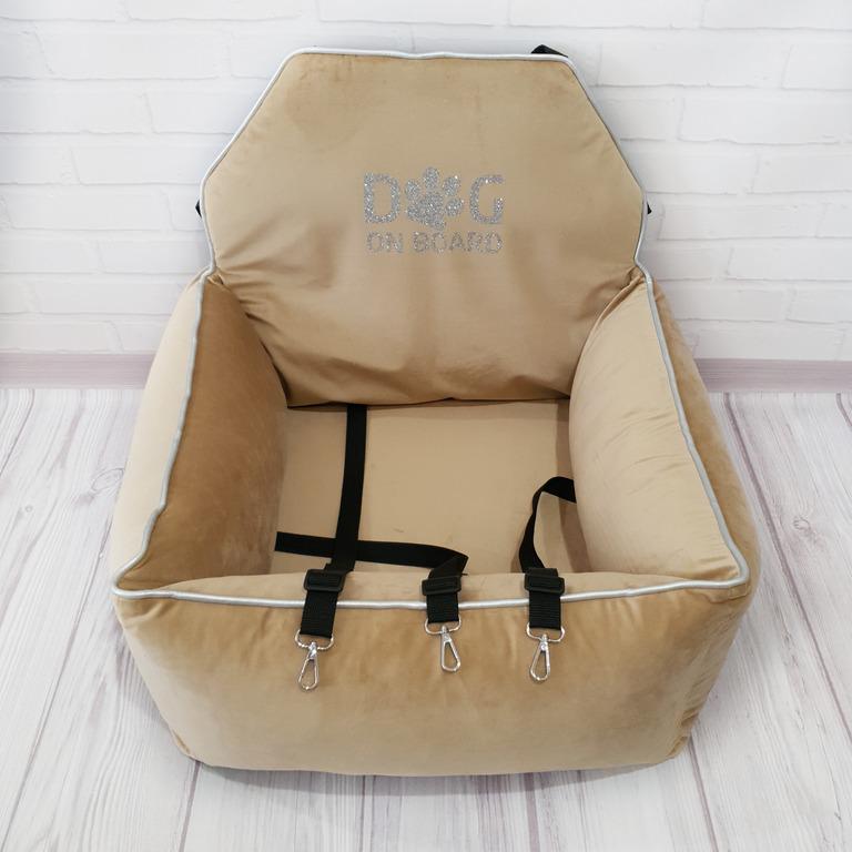 Автокресло для собак Amore mio Cane Medium до 10 кг 60х50х25 см Caramel (CS-0018) - фото 2 Автокресло для собак Amore mio Cane Medium до 10 кг 60х50х25 см Caramel (CS-0018) - фото 2