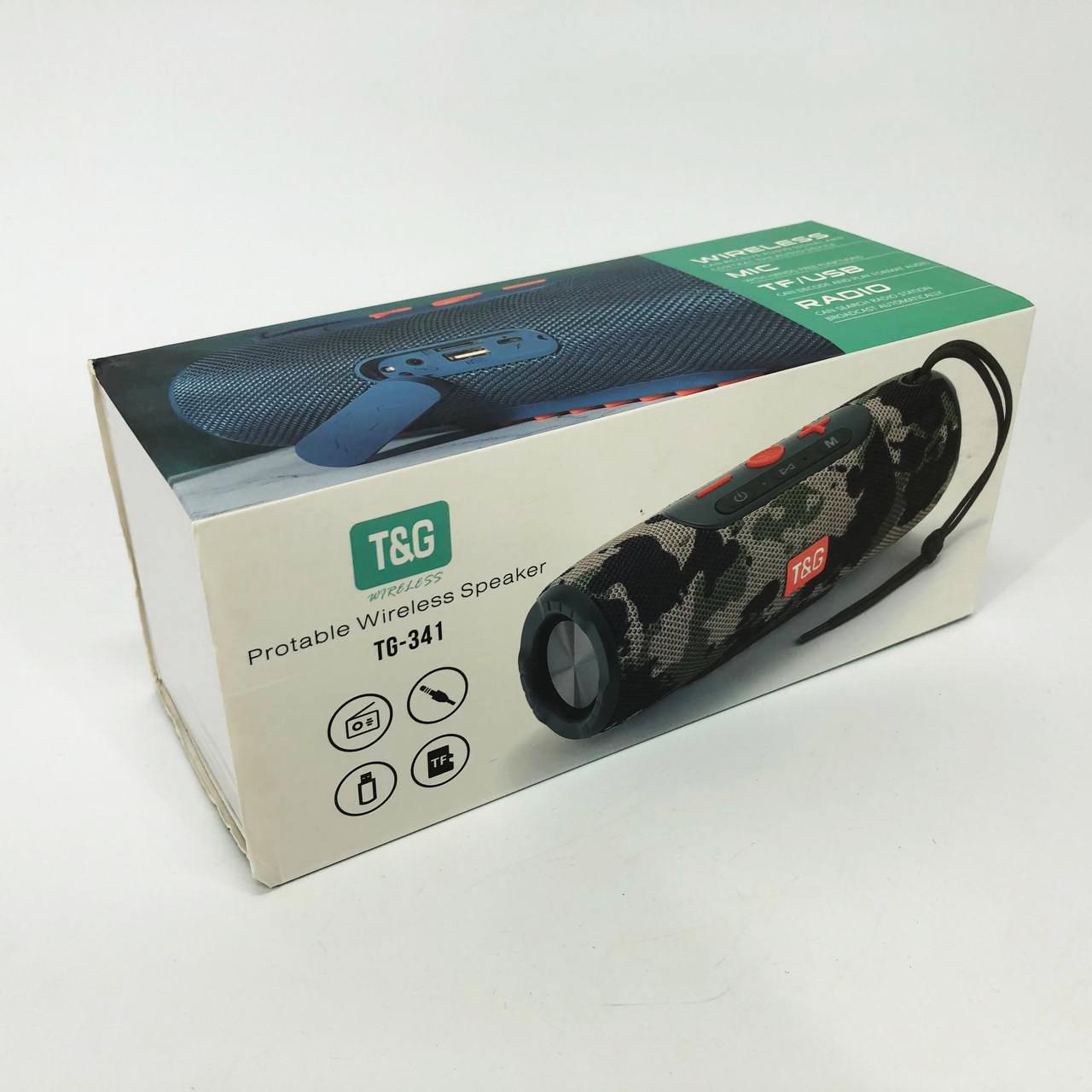 Портативна колонка Bluetooth TG341 зі шнурком Чорний - фото 6 Портативна колонка Bluetooth TG341 зі шнурком Чорний - фото 6