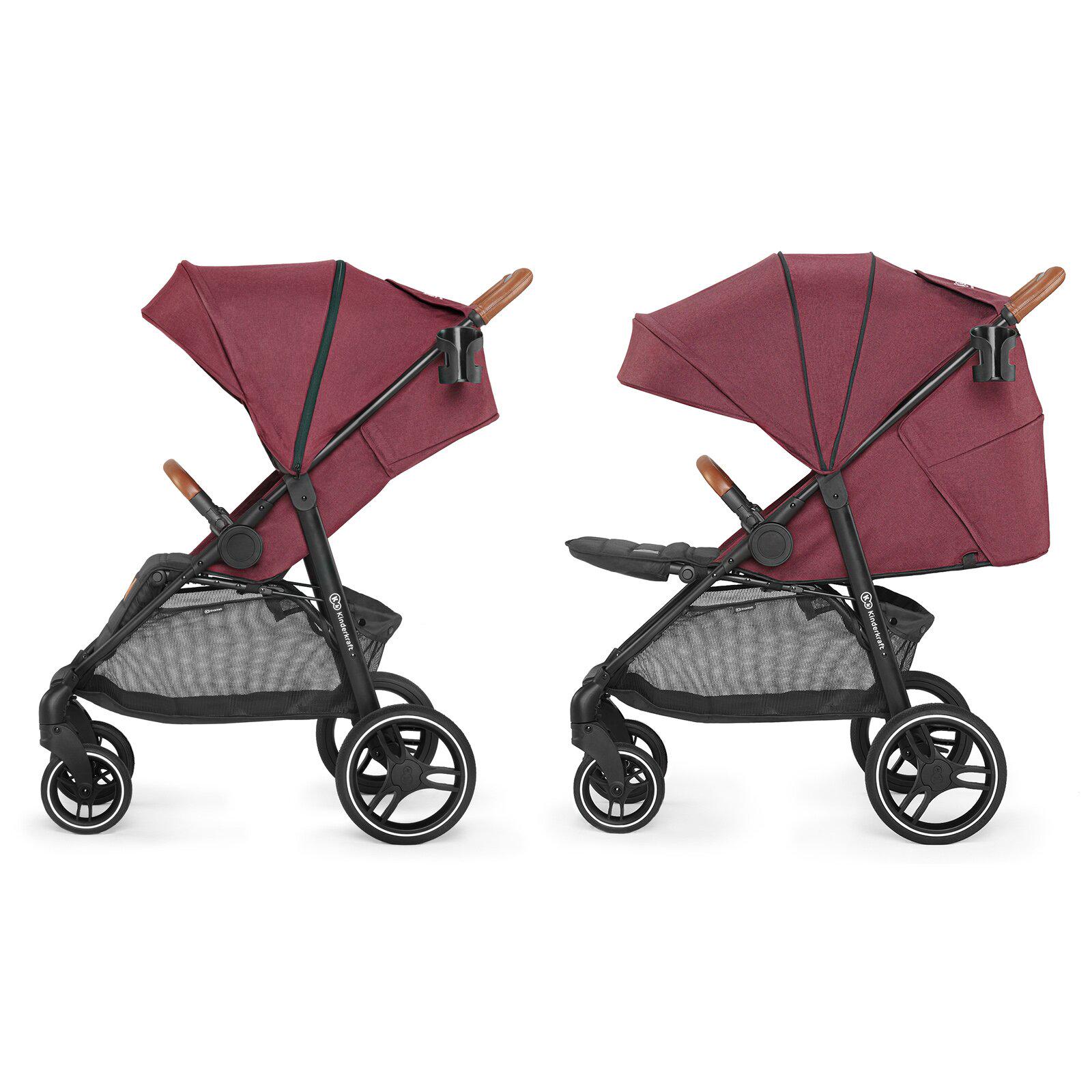Коляска прогулянкова Kinderkraft Grande LX Burgundy (KKWGRANBRG00LX) - фото 8 Коляска прогулянкова Kinderkraft Grande LX Burgundy (KKWGRANBRG00LX) - фото 8