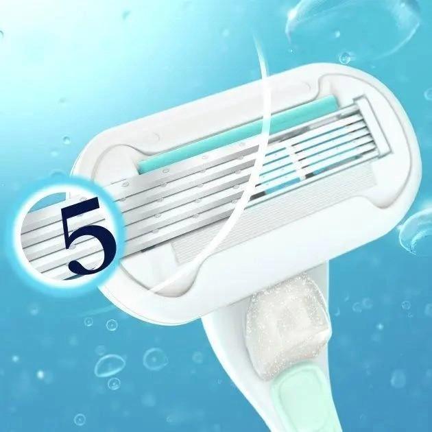 Картриджи сменные для бритья женские Gillette Venus Deluxe Smooth Sensitive 3 шт. - фото 2 Картриджи сменные для бритья женские Gillette Venus Deluxe Smooth Sensitive 3 шт. - фото 2