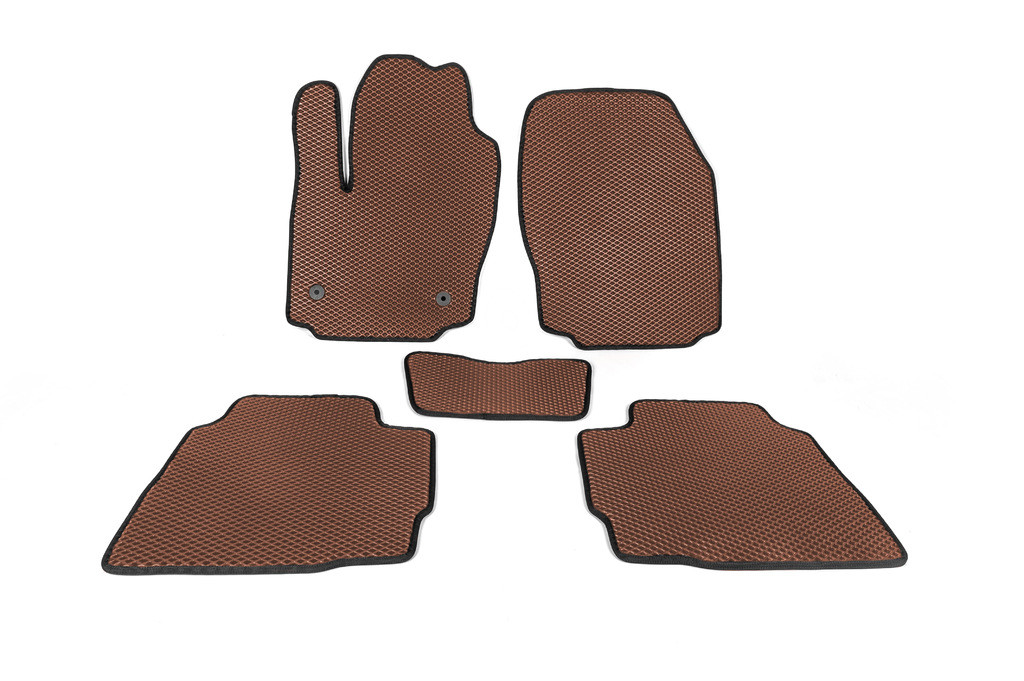 Автоковрики Digital Designs Ford Mondeo IV 2007-2013 5 шт. Коричневый (1907989269)