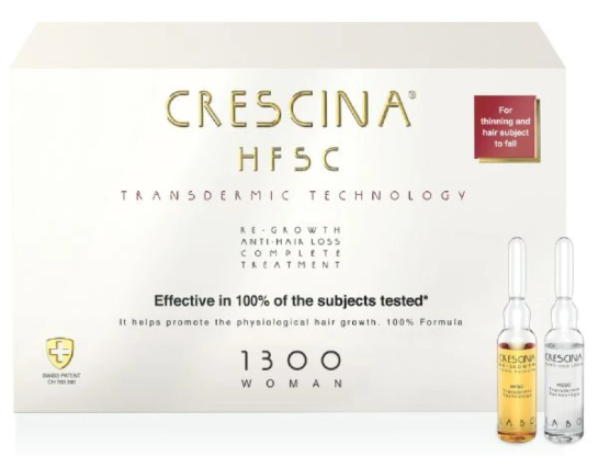 Средство для роста и против выпадения волос HFSC Transdermic Complete Treatment 1300 Crescina для женщин 20 ампул (2618988965)