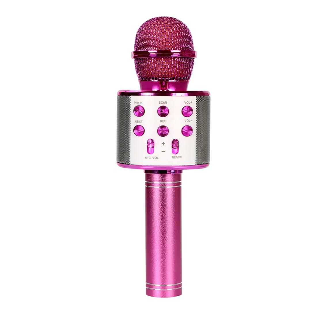 Микрофон караоке детский Bluetooth С 48340 беспроводной розовый (1900401363)