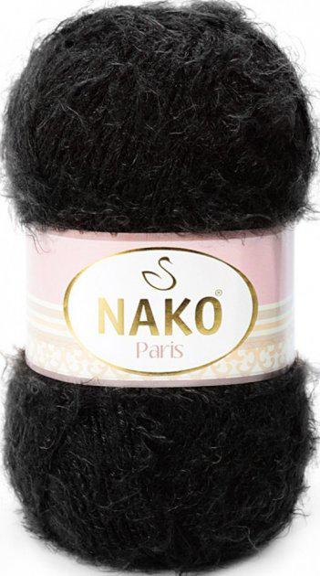 Пряжа Nako Paris 217 черный (2576) Пряжа Nako Paris 217 черный (2576)
